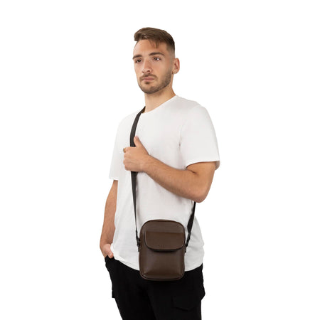 Buy Sac bandoulière central in Brun for $40.00 in Canada - Image 8