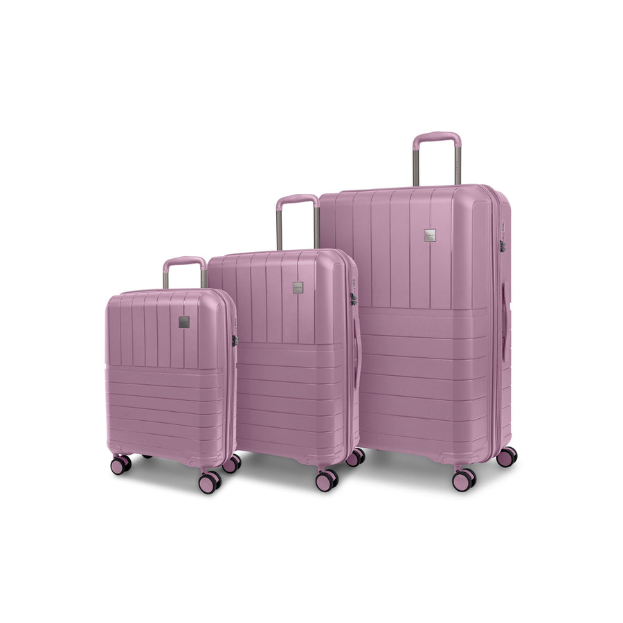 Bridgetown 3 pcs Set luggage in Orchid colour by bugatti collections at $500.00 CAD image 1